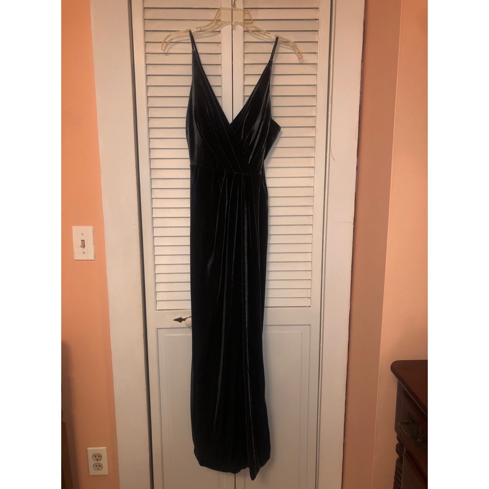 Velvet maxi dress